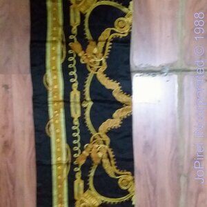 Nylon Rayon Rectangle Neck Foulard Scarf, 'Designer'…